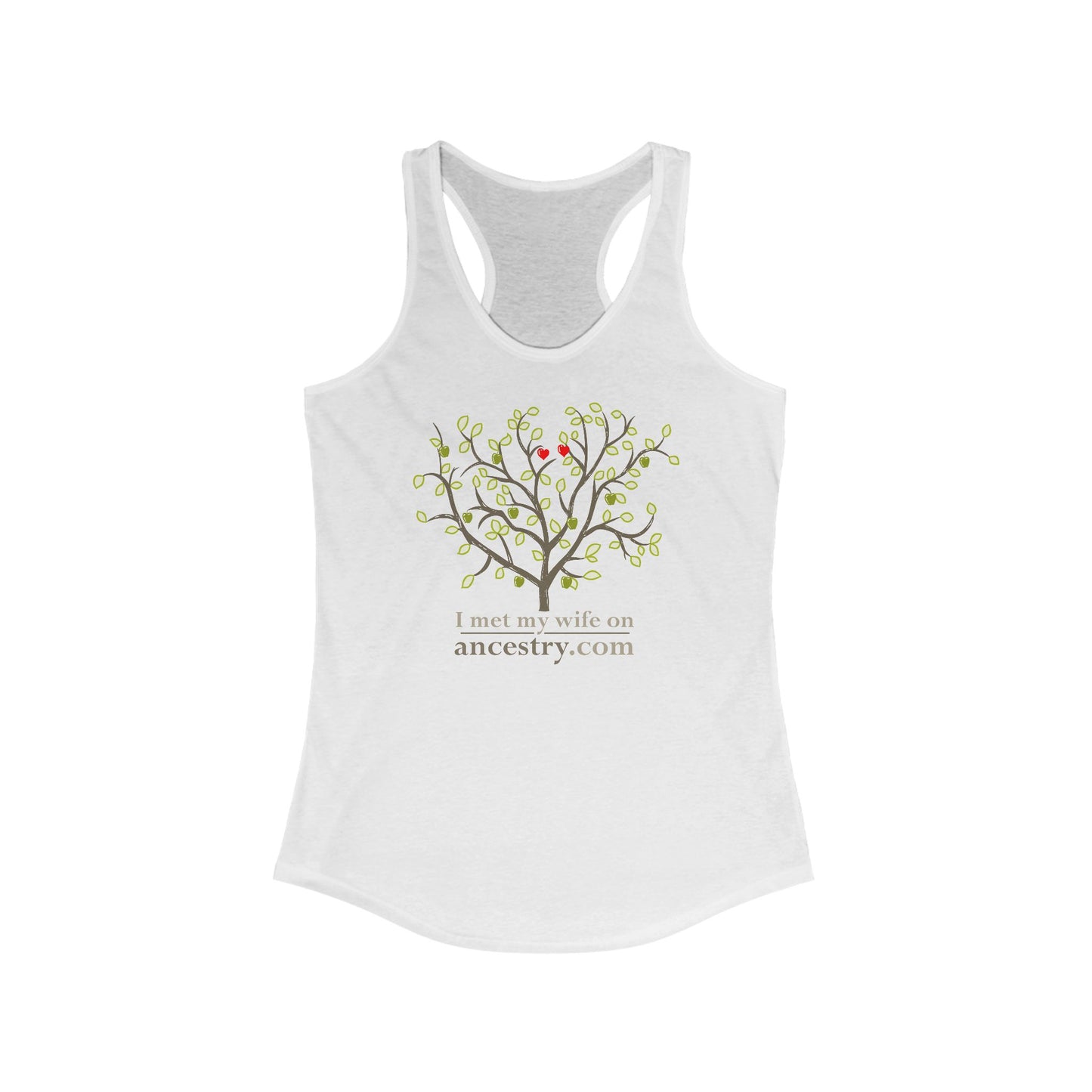 I Met My Wife On Ancestry.Com - Women’s Racerback Tank