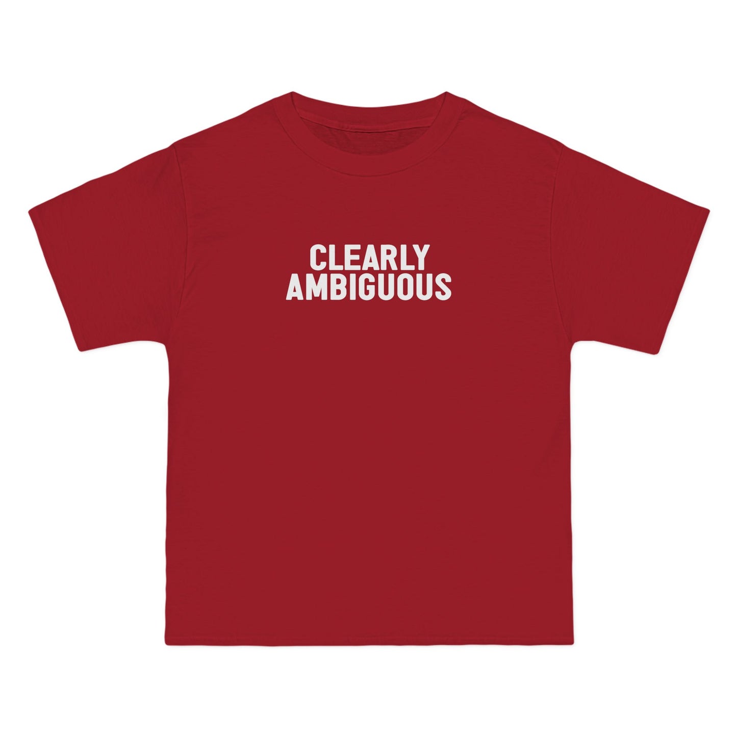 Clearly Ambiguous - Men's Heavyweight T-Shirt