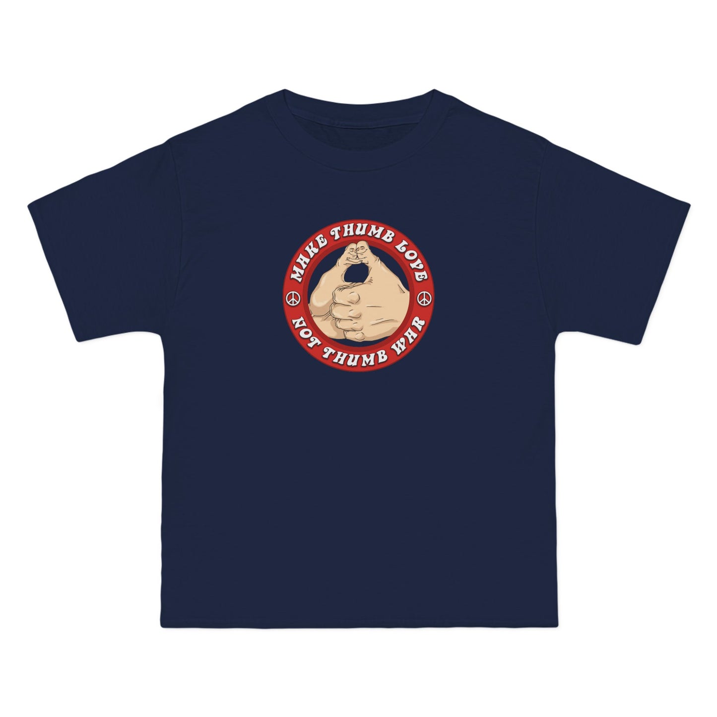 Make Thumb Love - Not Thumb War - Men's Heavyweight T-Shirt