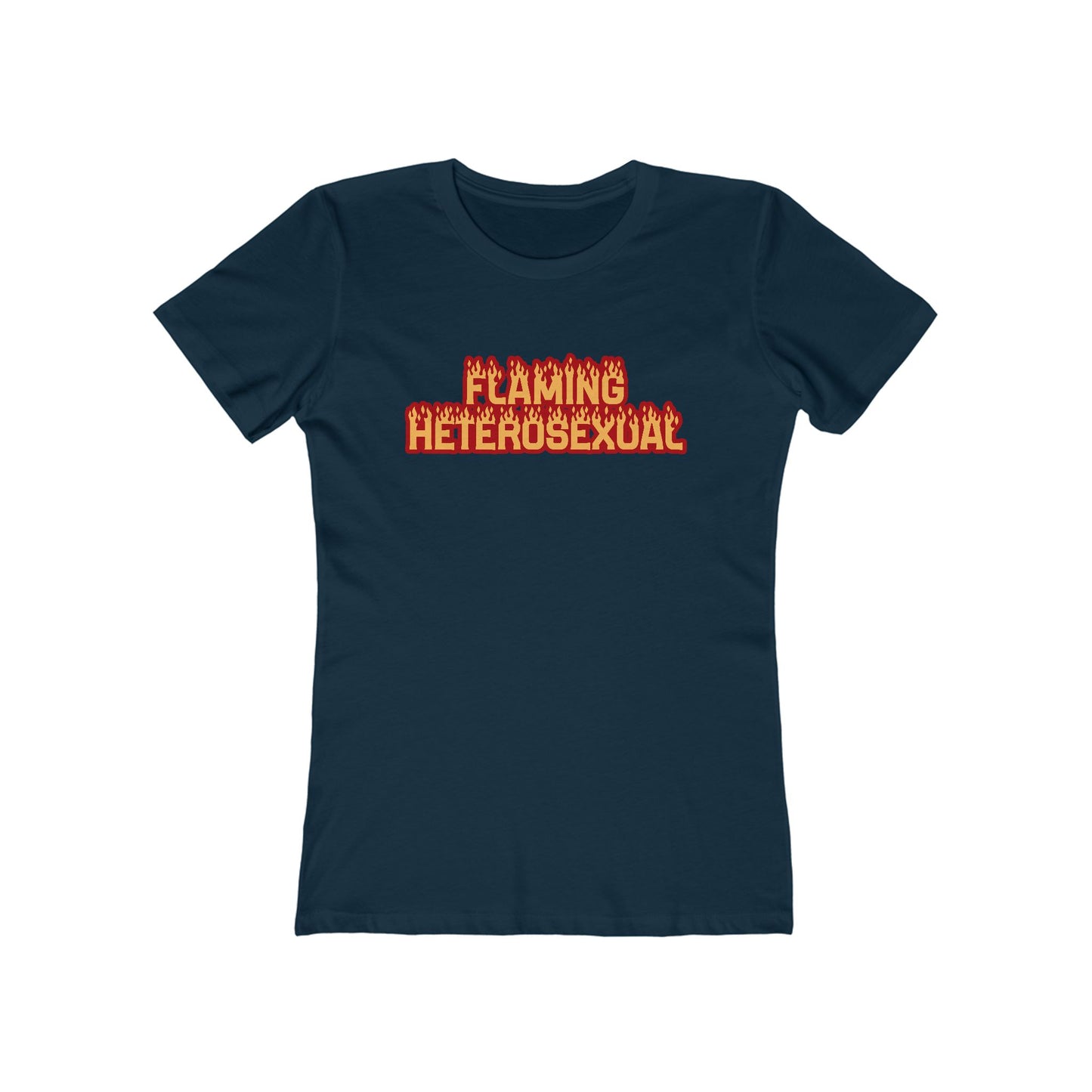 Flaming Heterosexual - Women's T-Shirt
