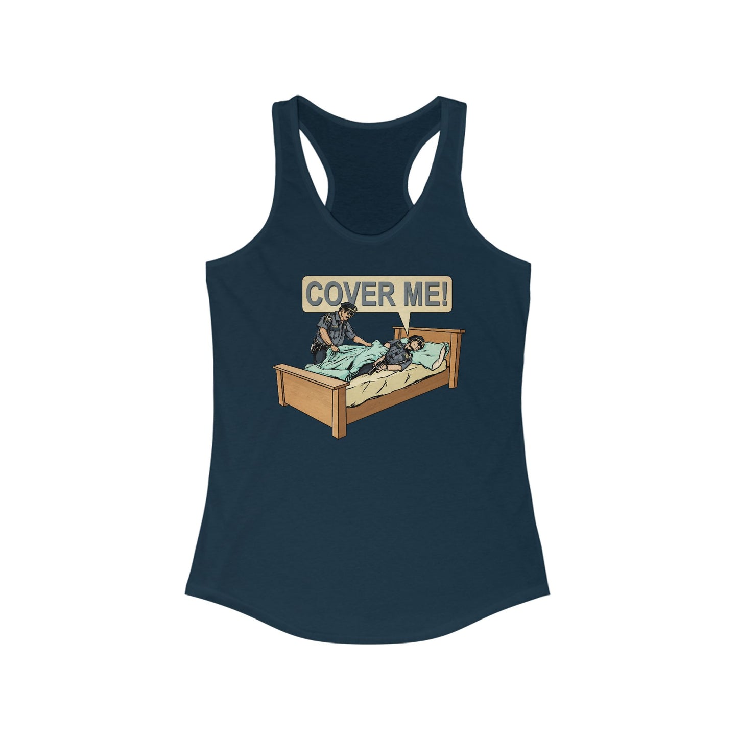 Cover Me! - Women’s Racerback Tank