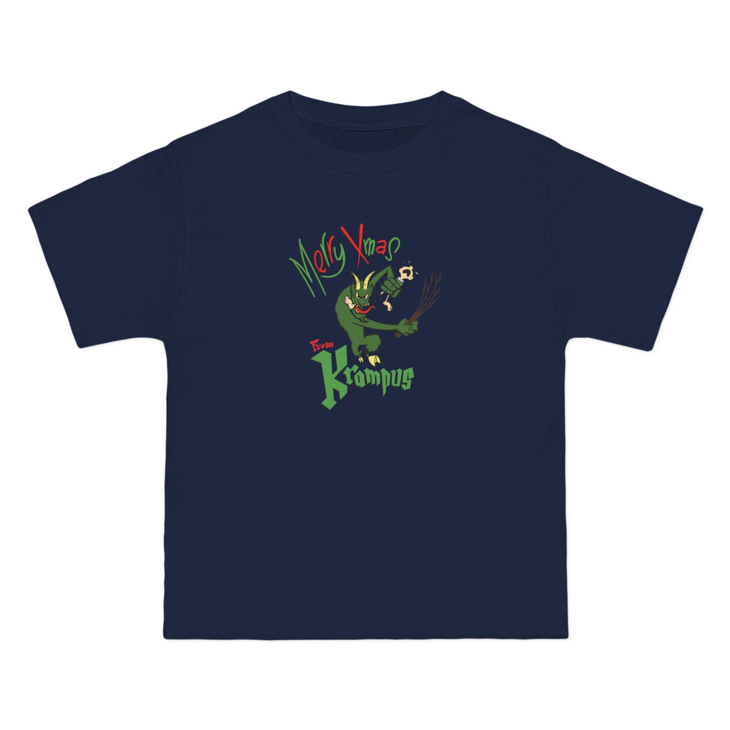Merry Xmas From Krampus - Men's Heavyweight T-Shirt