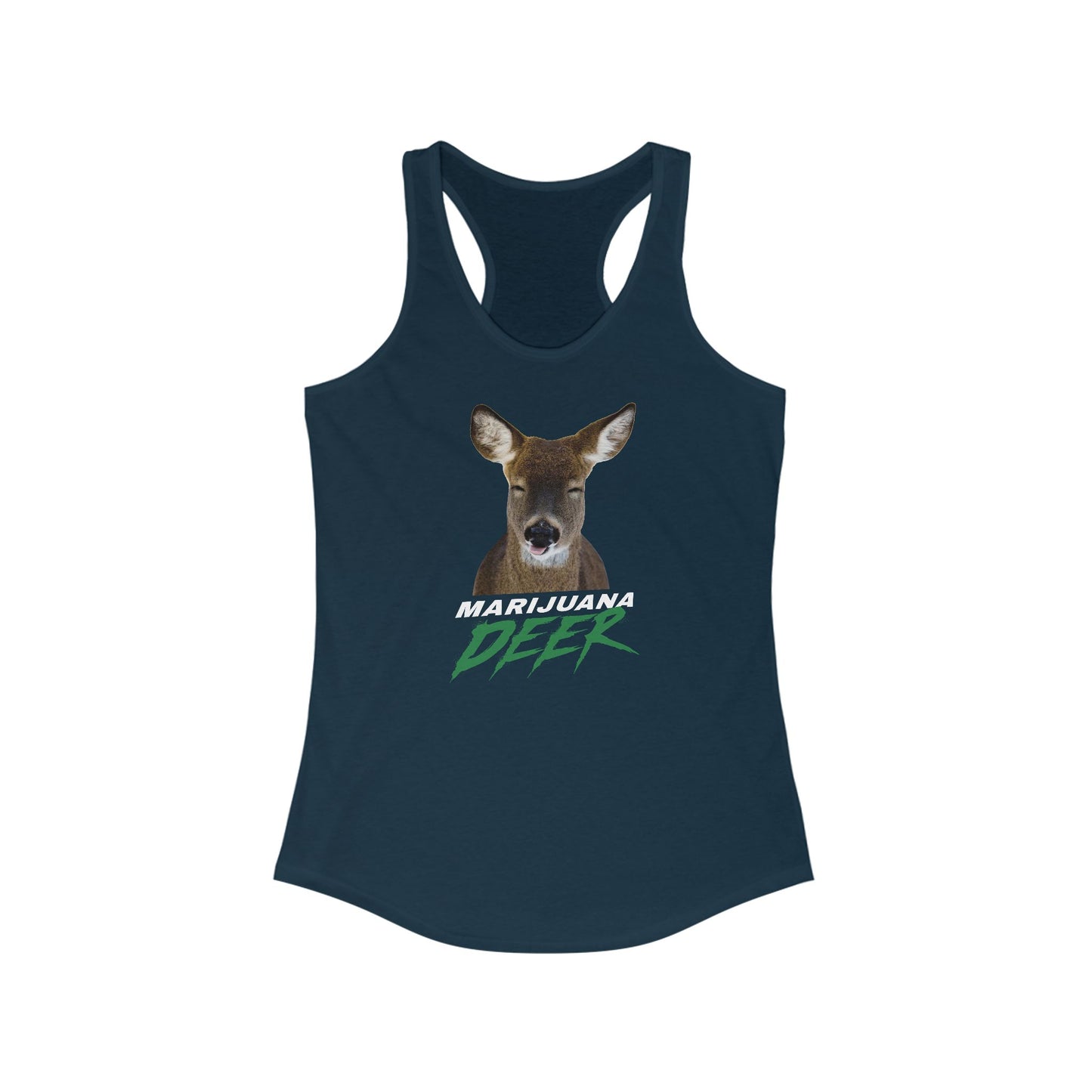 Marijuana Deer - Women's Racerback Tank