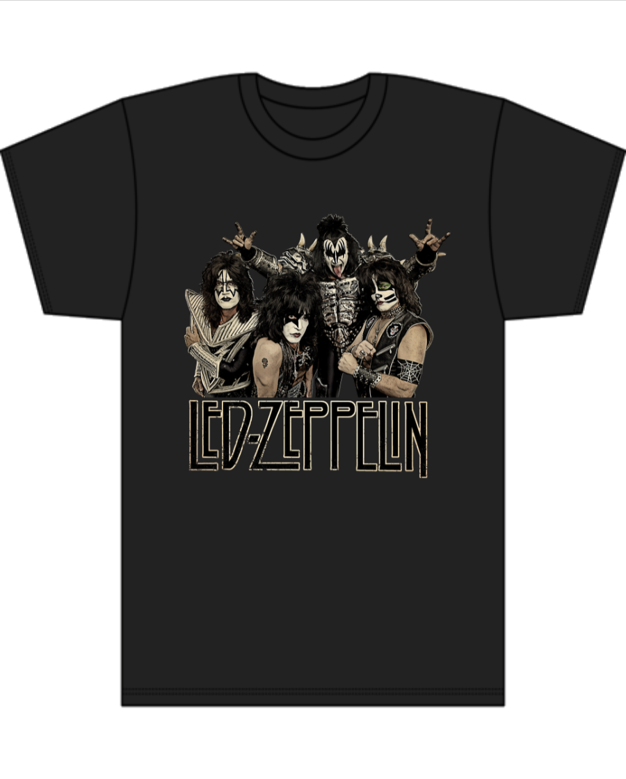 Led Zeppelin (KISS) Parody - Men's Tall T-Shirt