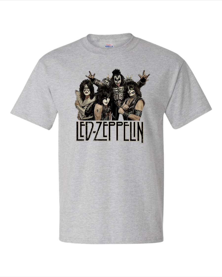 Led Zeppelin (KISS) - Men's Heavyweight T-Shirt
