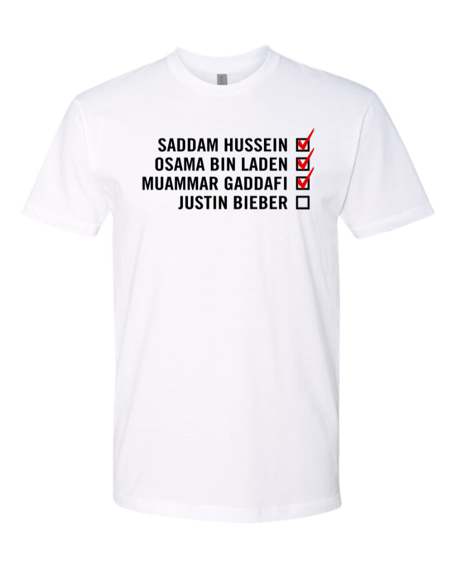 Bieber Checklist - Men's T-Shirt