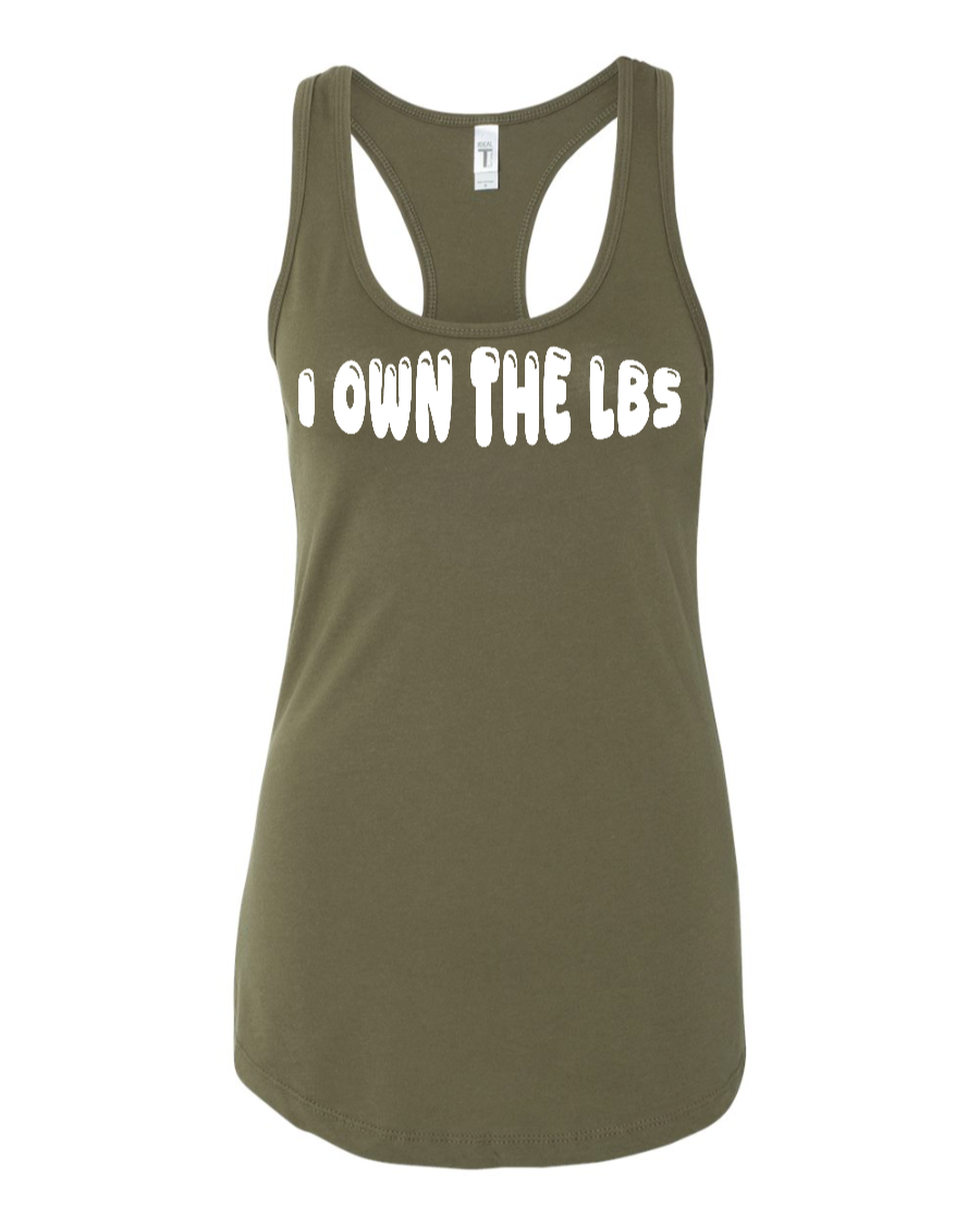 I Own The Lbs - Women's Racerback Tank