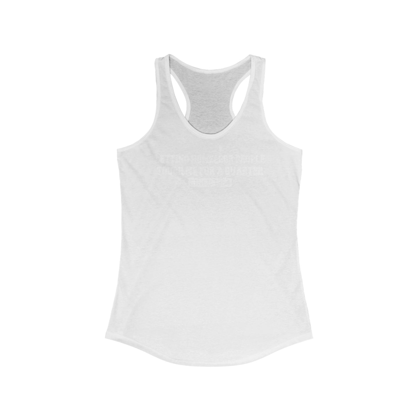 Letting Homeless People Touch Me For A Quarter Since 1984 - Women's Racerback Tank
