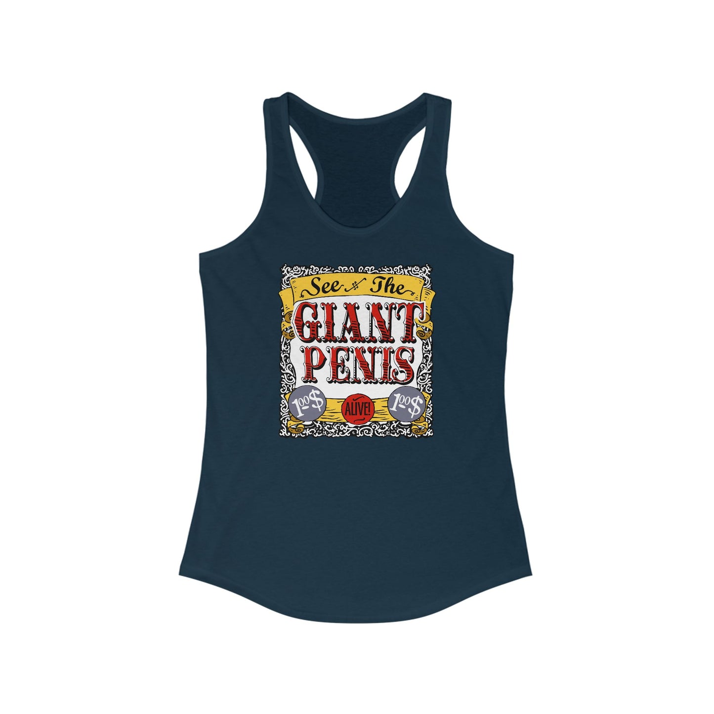 See The Giant Penis - Women's Racerback Tank