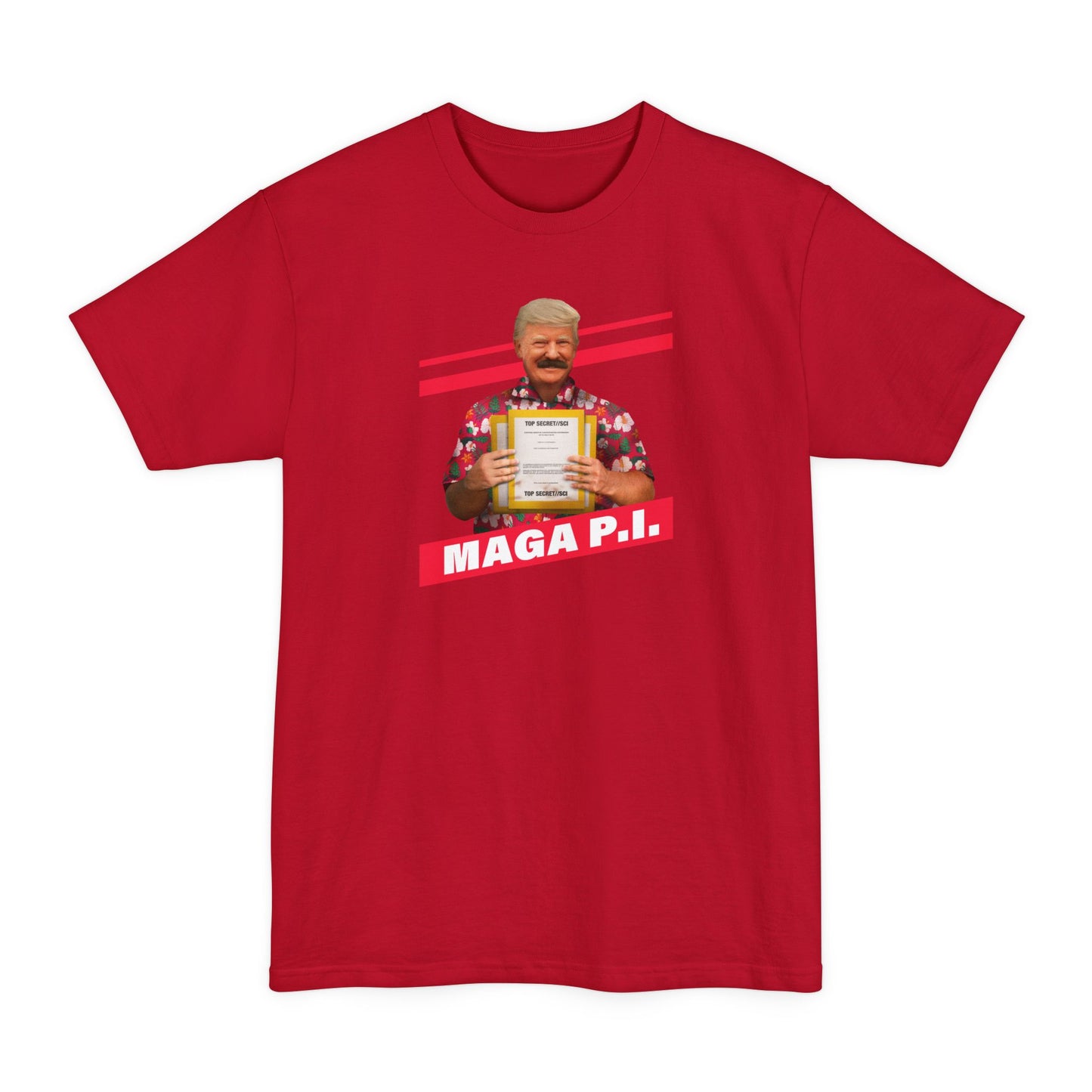 Maga P.I. (Donald Trump) - Men's Tall T-Shirt