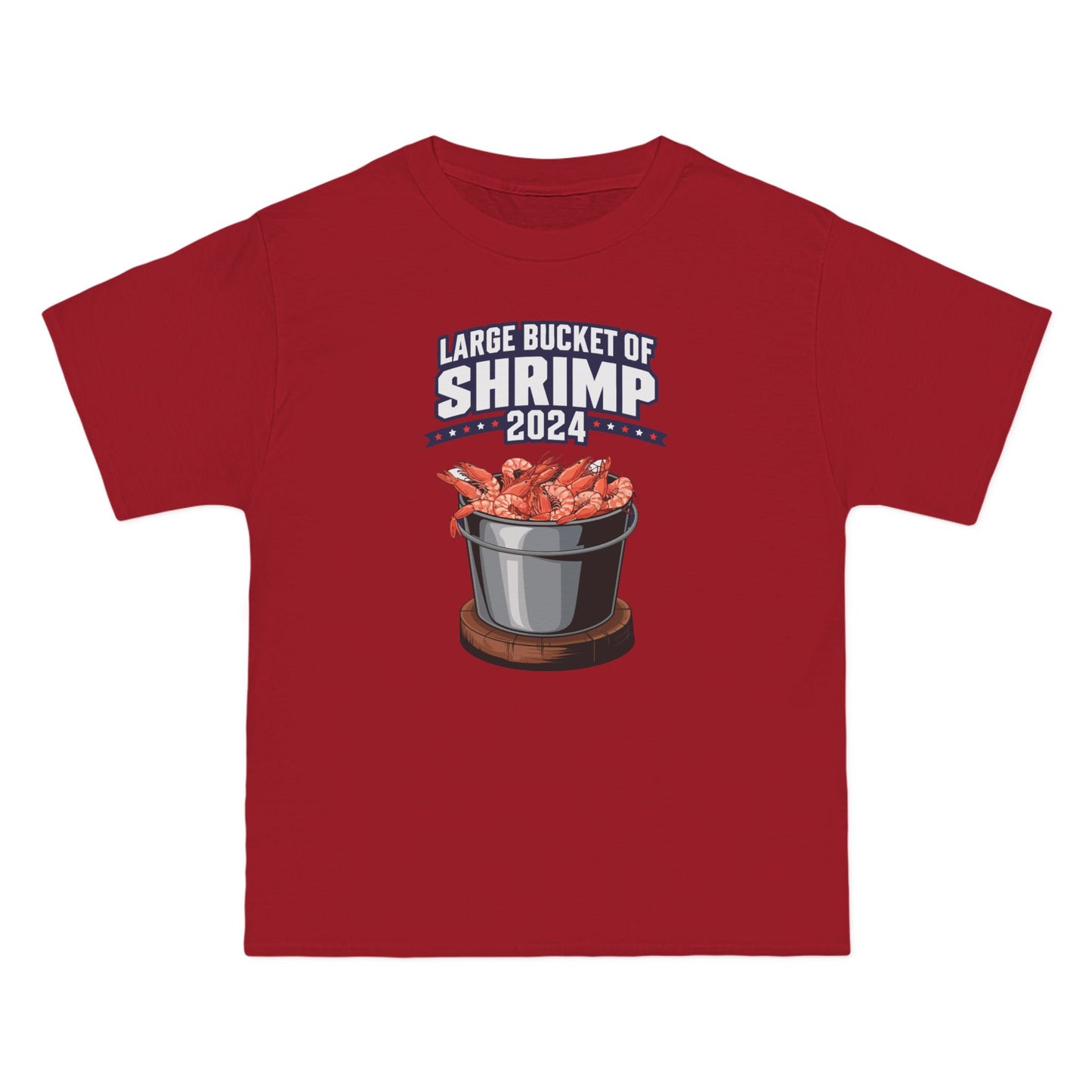 Large Bucket Of Shrimp 2024 - Men's Heavyweight T-Shirt