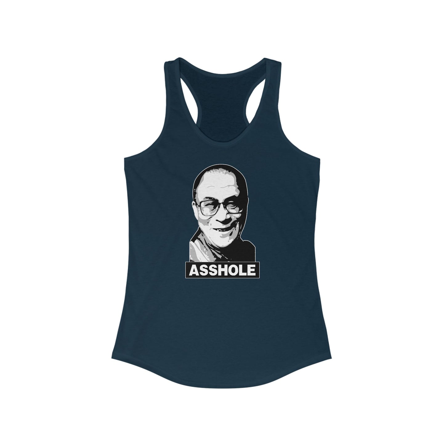 Asshole (Dalai Lama Pic) - Women's Racerback Tank
