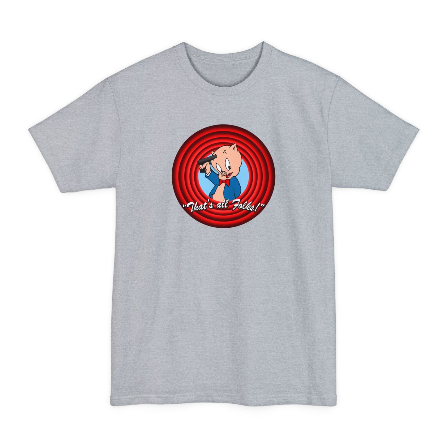 That's All Folks (Porky Pig) - Men's Tall T-Shirt