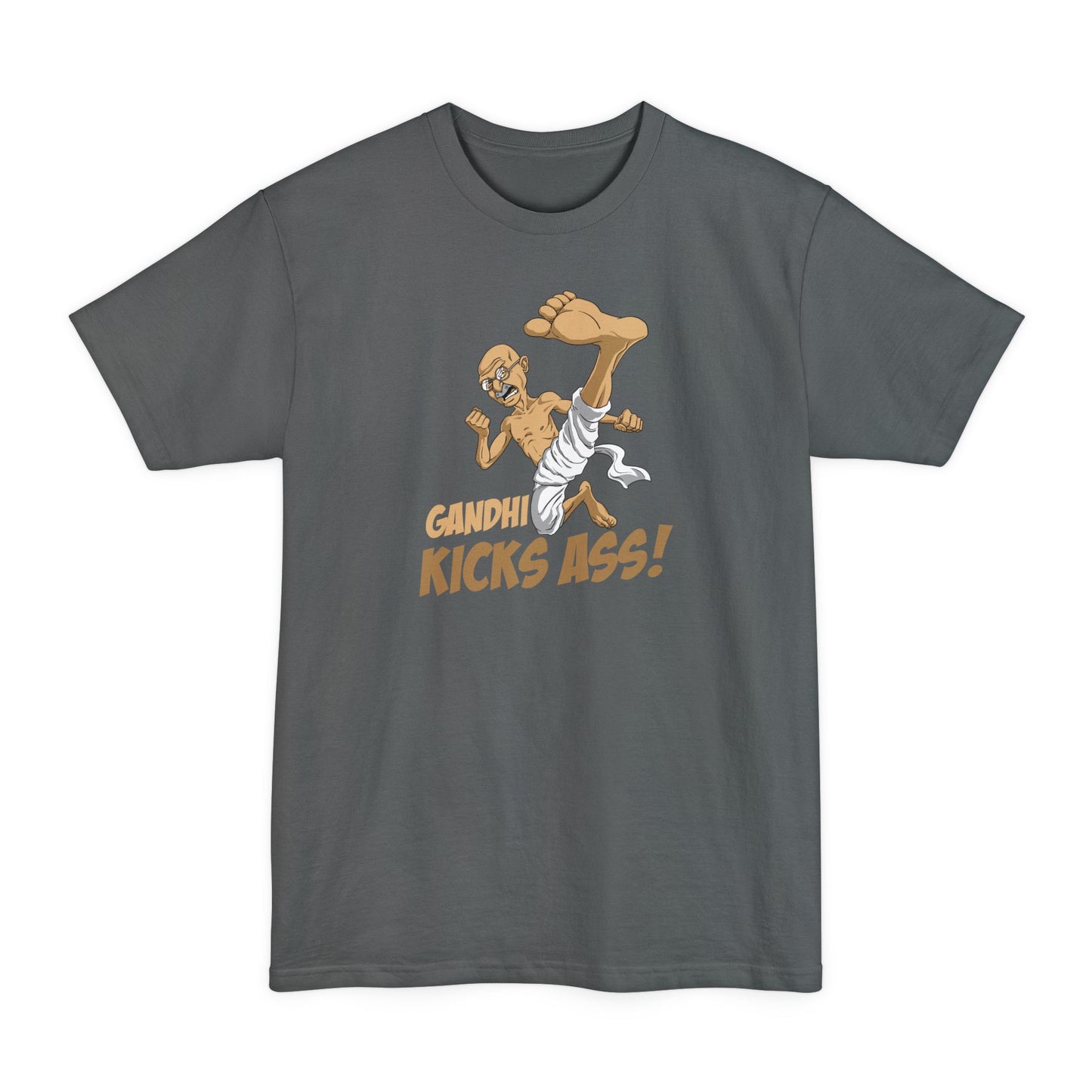 Gandhi Kick Ass - Men's Tall T-Shirt