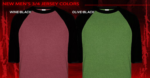 NEW MENS JERSEY COLORS
