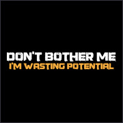 DON'T BOTHER ME - I'M WASTING POTENTIAL
