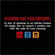 ATTENTION FAST FOOD EMPLOYEE