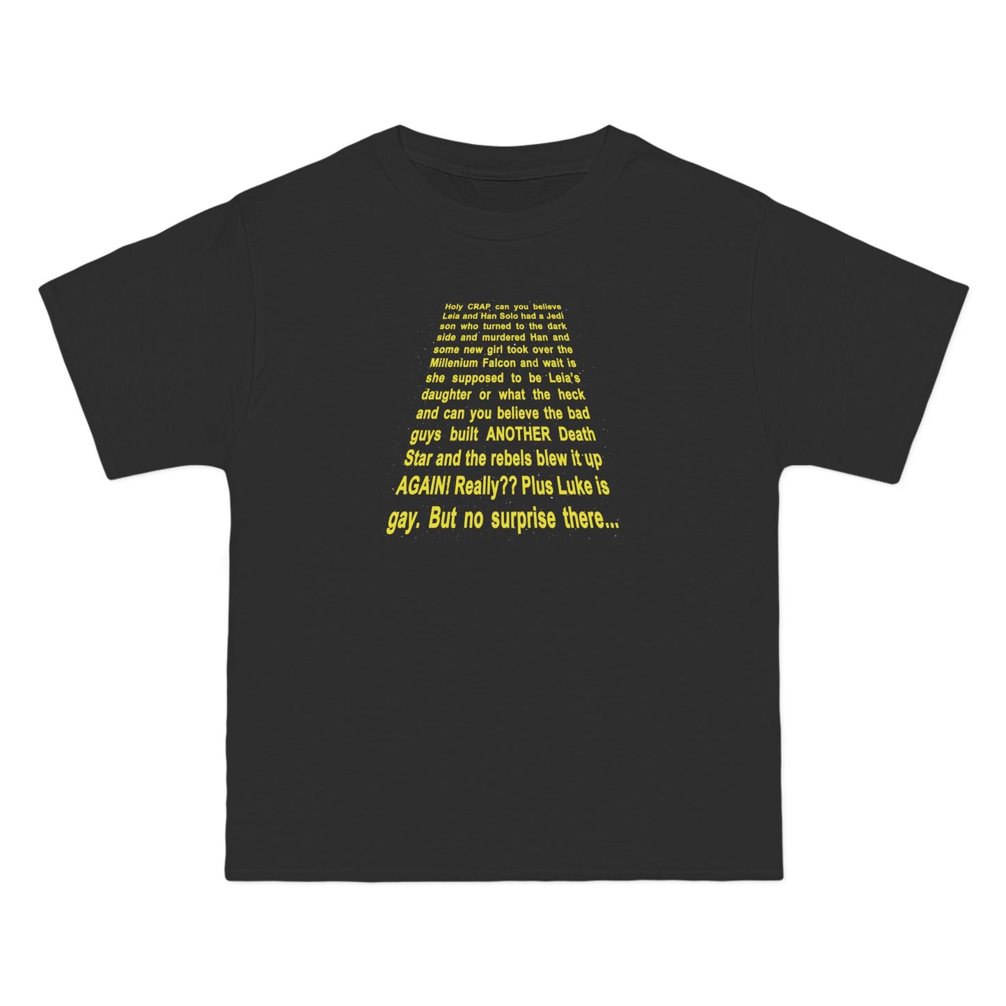 Star Wars Spoiler Shirt - Men's Heavyweight T-Shirt