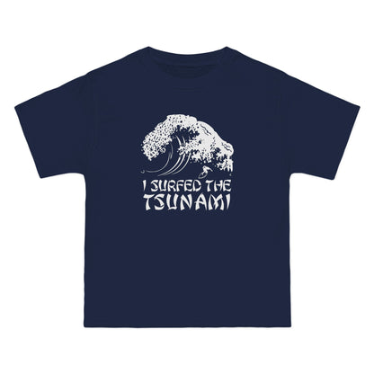 I Surfed The Tsunami - Men's Heavyweight T-Shirt