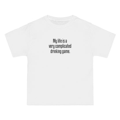 My Life Is A Very Complicated Drinking Game - Men's Heavyweight T-Shirt