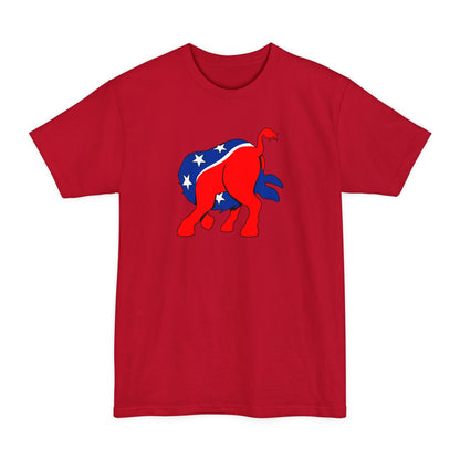 Democratic Donkey (Head Up It's Ass) - Men's Tall T-Shirt