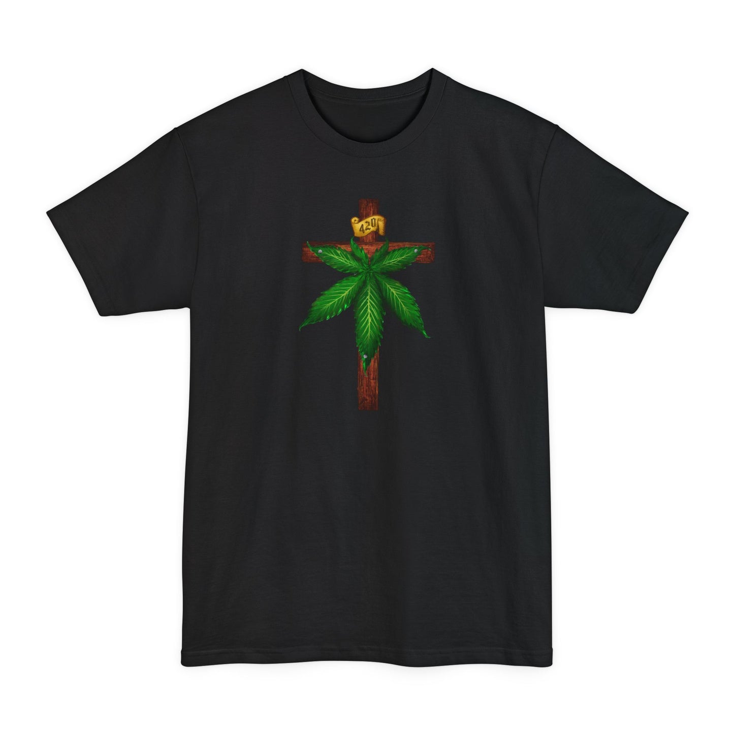 Marijuana Crucifixion - Men's Tall T-Shirt