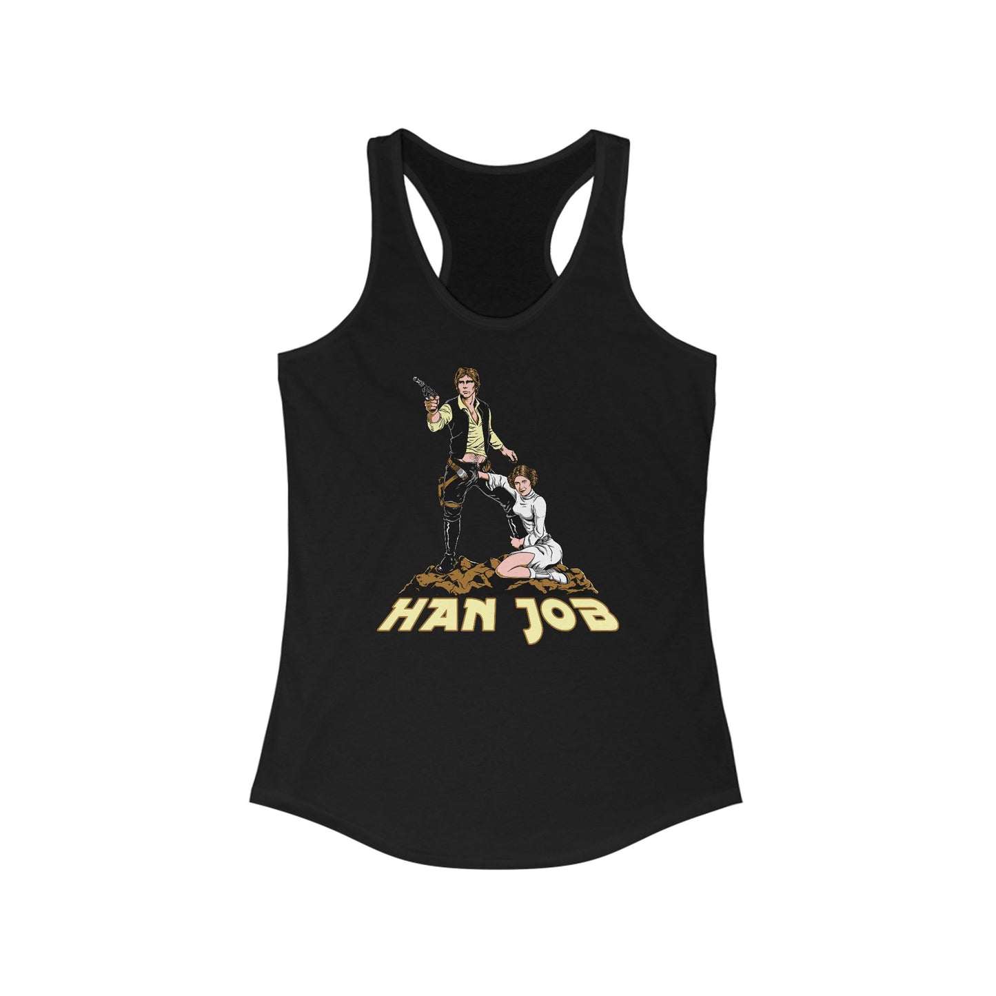Han Job (Han Solo Princess Leia) - Women’s Racerback Tank