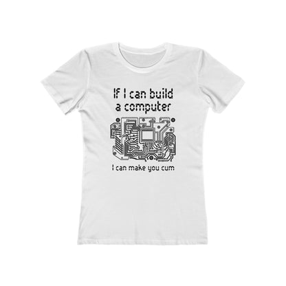 If I Can Build A Computer I Can Make You Cum - Women’s T-Shirt