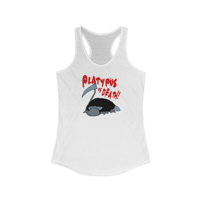 Platypus Of Death - Women's Racerback Tank