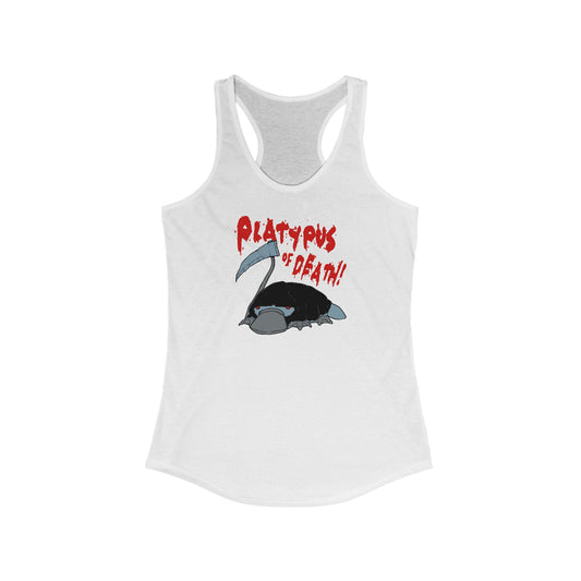 Platypus Of Death - Women's Racerback Tank