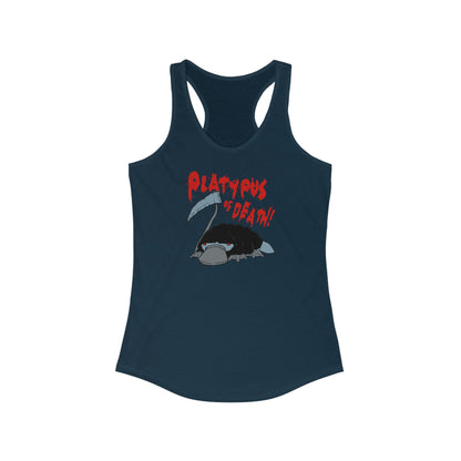 Platypus Of Death - Women's Racerback Tank