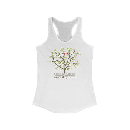 I Met My Wife On Ancestry.Com - Women’s Racerback Tank