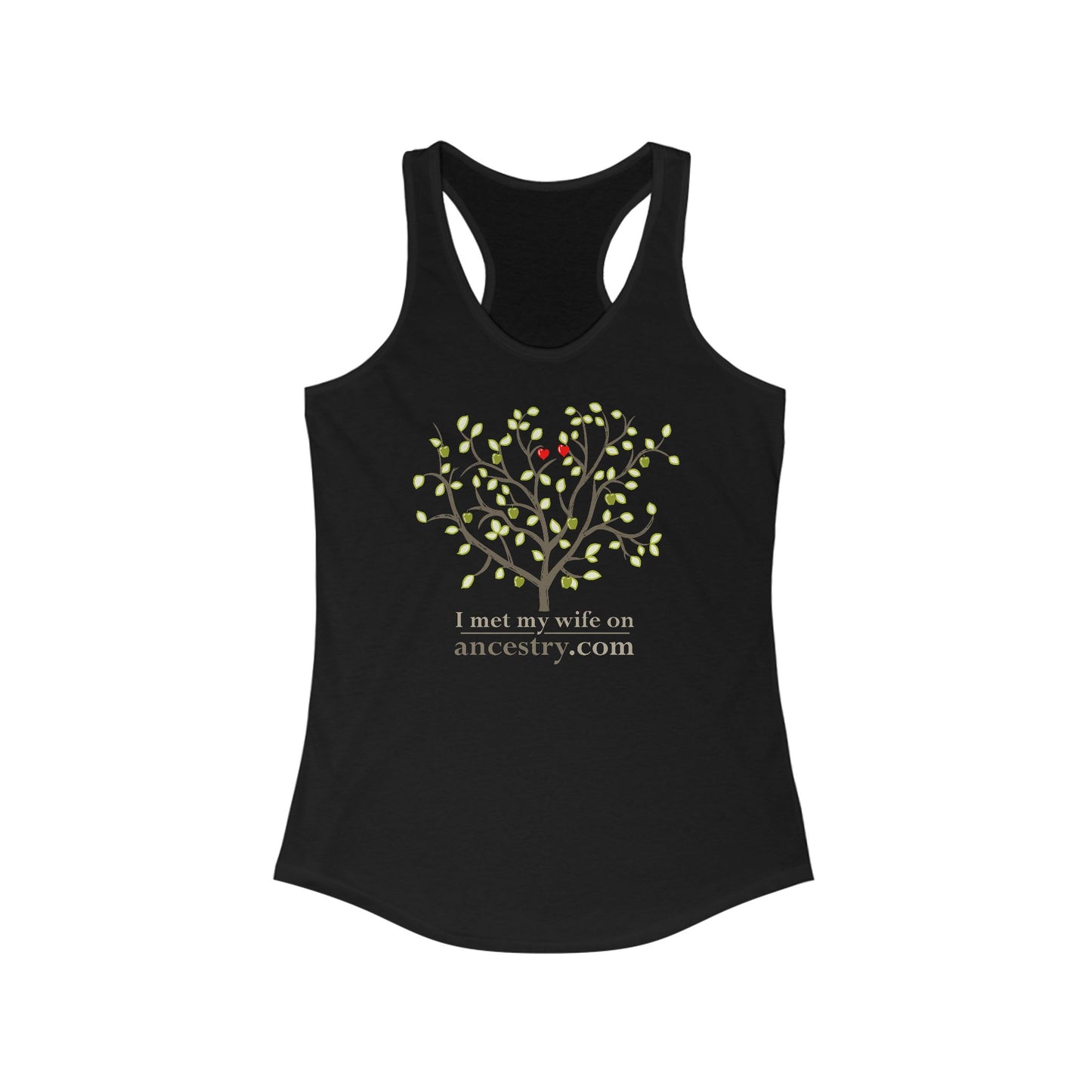 I Met My Wife On Ancestry.Com - Women’s Racerback Tank