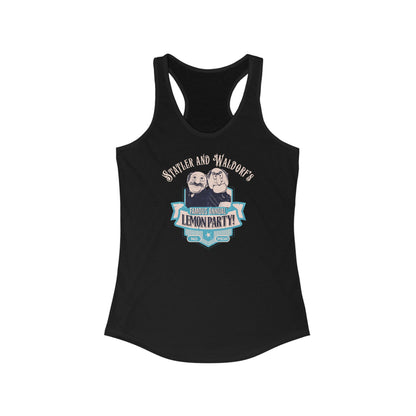 Statler And Waldorf's Famous Annual Lemon Party! (The Muppets) - Women’s Racerback Tank