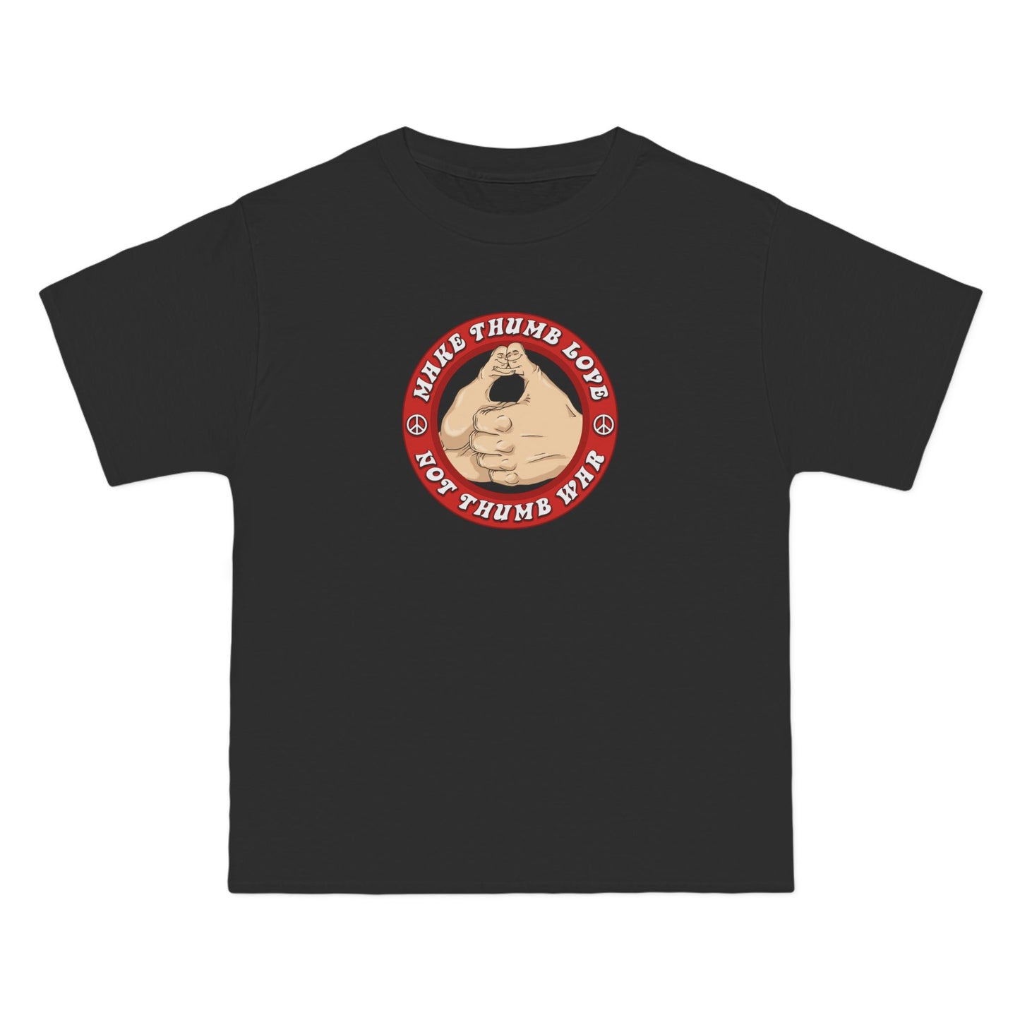 Make Thumb Love - Not Thumb War - Men's Heavyweight T-Shirt