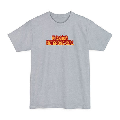 Flaming Heterosexual - Men's Tall T-Shirt