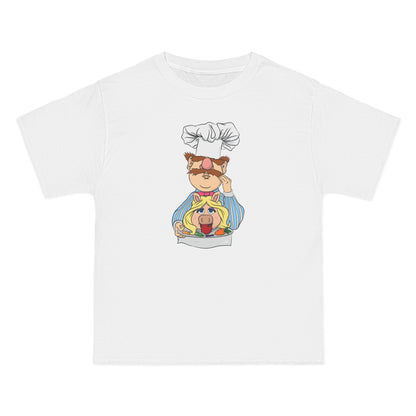 Chef's Special (Swedish Chef Serving Up Miss Piggy On A Platter) - Men's Heavyweight T-Shirt