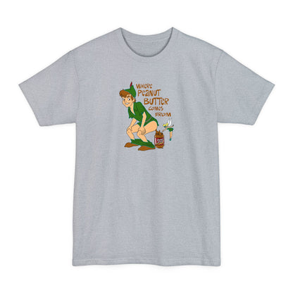 Where Peanut Butter Comes From - Men's Tall T-Shirt