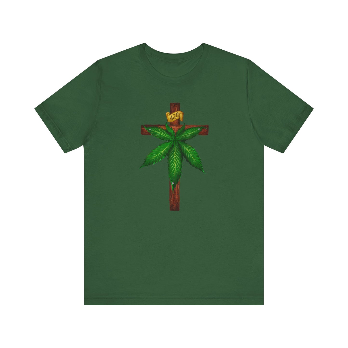 Marijuana Crucifixion - Men's T-Shirt