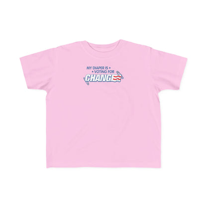 My Diaper Is Voting For Change - Toddler T-Shirt