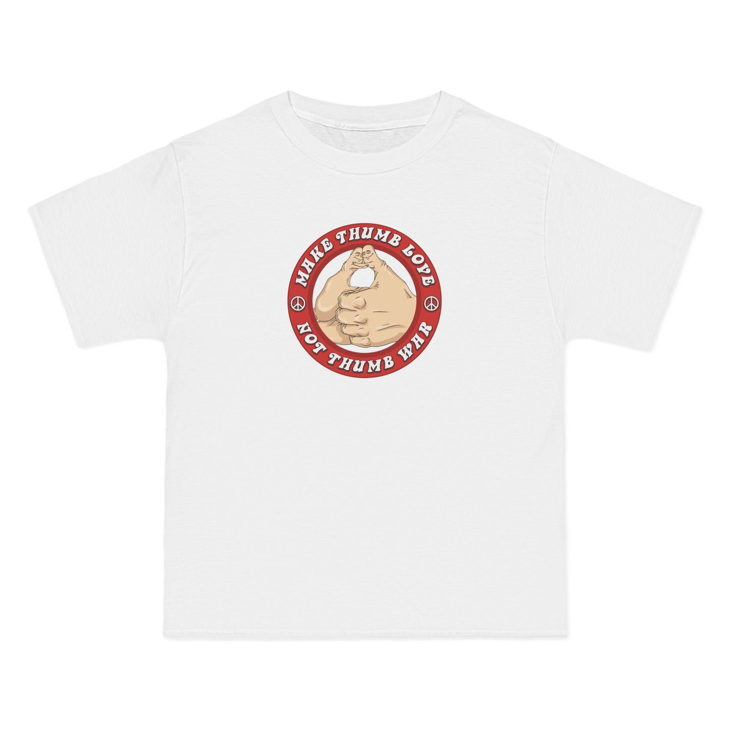 Make Thumb Love - Not Thumb War - Men's Heavyweight T-Shirt
