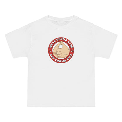 Make Thumb Love - Not Thumb War - Men's Heavyweight T-Shirt