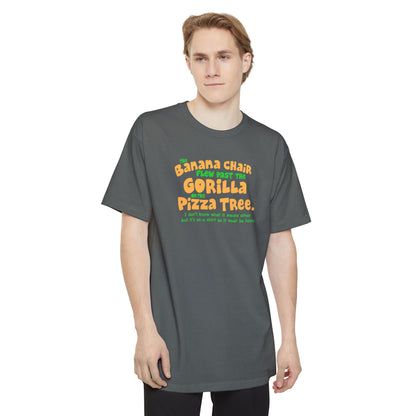 The Banana Chair Flew Past The Gorilla On The Pizza Tree - Men's Tall T-Shirt