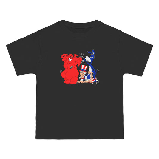 The Truth About Politics (Uncle Sam Tag-Team) - Men's Heavyweight T-Shirt