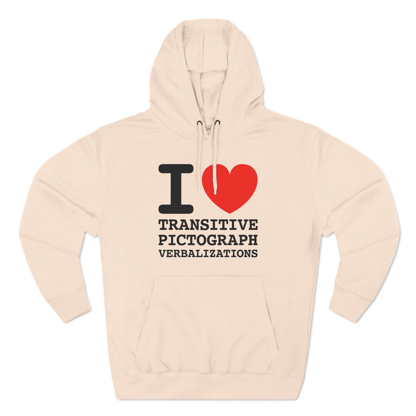 I Heart Transitive Pictograph Verbalizations - Hoodie