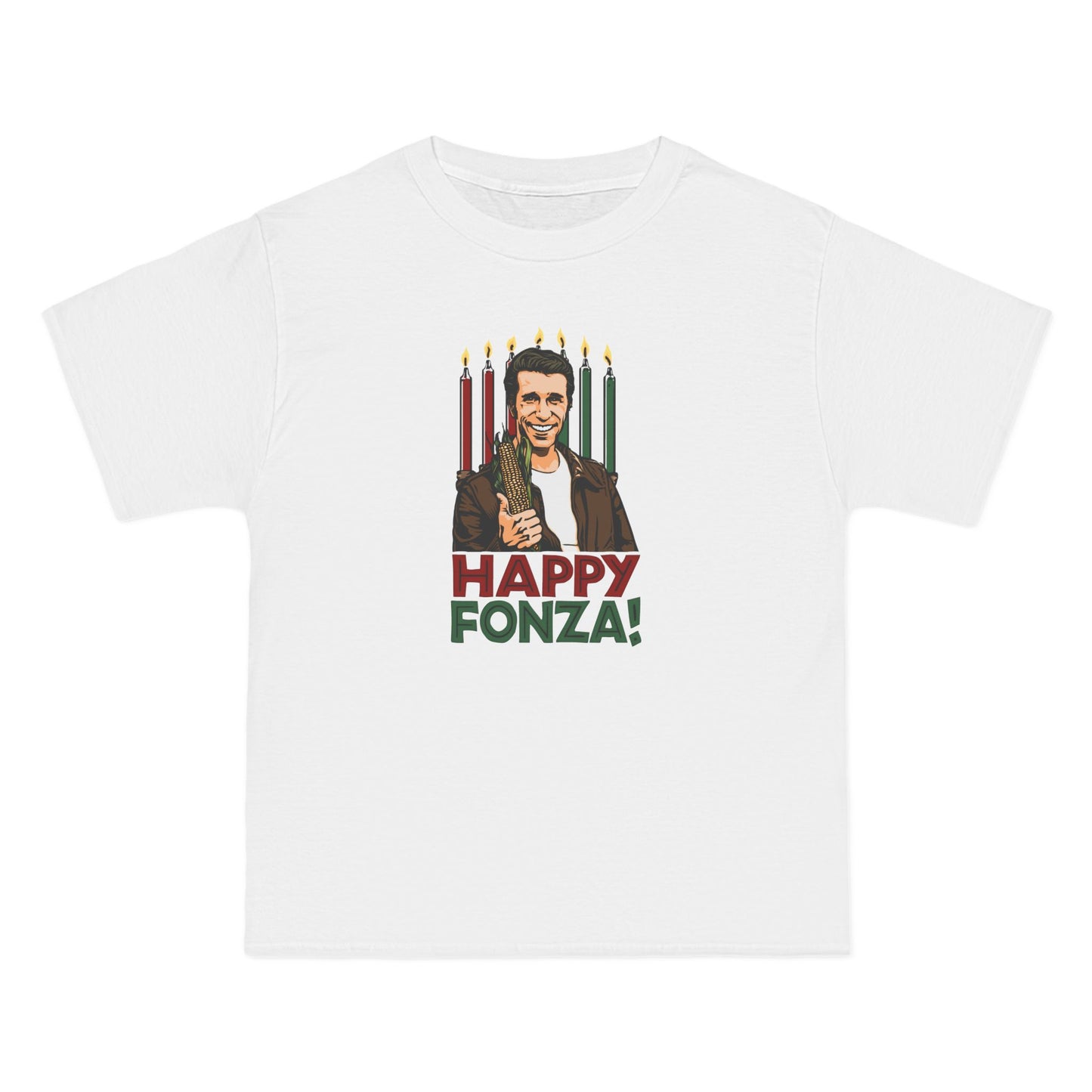 Happy Fonza! - Men's Heavyweight T-Shirt