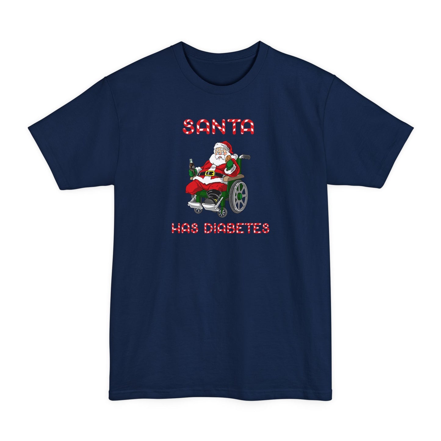 Santa Has Diabetes - Men's Tall T-Shirt