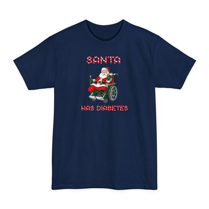 Santa Has Diabetes - Men's Tall T-Shirt