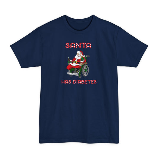 Santa Has Diabetes - Men's Tall T-Shirt