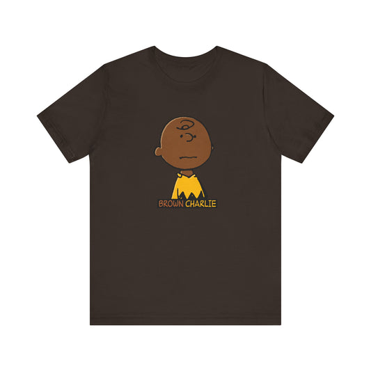 Brown Charlie  - Men's T-Shirt